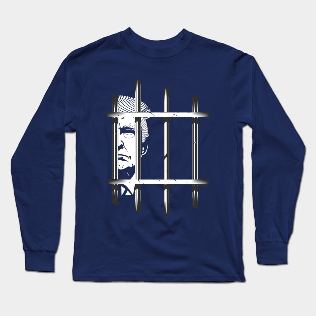 Impeach and Convict trump lock him up Long Sleeve T-Shirt by Top Art